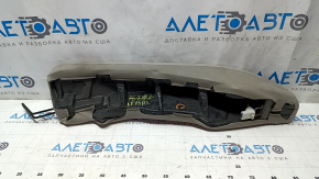 Left side trim for rear seats Hyundai Sonata 15-17, gray cloth, dry cleanable, dented