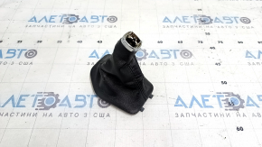 Jeep Cherokee KL 19-23 gear knob cover, black leather, broken fastener