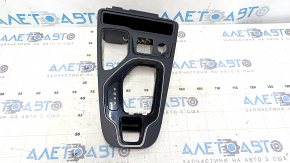 Jeep Cherokee KL 19-23 center console trim, gloss black with indicator, scratches