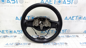 Jeep Cherokee KL 14-21 leather steering wheel, black, heated, worn, scratches