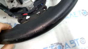 Jeep Cherokee KL 14-21 leather steering wheel, black, heated, worn, scratches