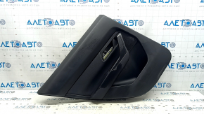 Mazda CX-50 23-25 black rear left door panel, black leather insert, black leather armrest with handle
