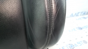 Driver's seat back upholstery for Jeep Cherokee KL 19-23, black leather, perforated, heated, dented, scratched