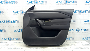 Mazda CX-50 23-25 black front right door trim, black leather insert, black cloth insert, black leather armrest with handle