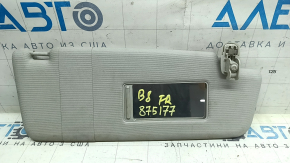 Right sun visor for VW Passat b8 16-19 USA, gray, without hook, without backlight, for cleaning