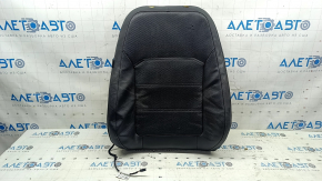VW Passat b8 16-19 USA passenger seat back upholstery, black leather, with black stitching, perforated, heated, cleanable