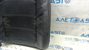 VW Passat b8 16-19 USA passenger seat back upholstery, black leather, with black stitching, perforated, heated, cleanable