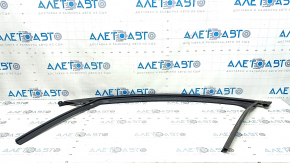 Upper front left door molding with glass seal for Mazda CX-50 23-25 black