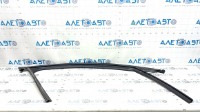 Upper front right door molding with glass seal for Mazda CX-50 23-25 black