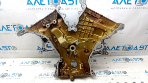 Lexus RX450h 10-15 2GR-FXE engine front cover with oil pump, dents