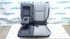 Rear seat, 2nd row, left, Ford Escape MK3 13, black and gray fabric, with belt, with armrest