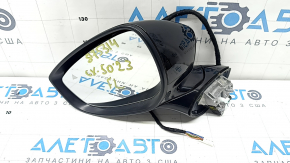Left side mirror assembly Mazda CX-50 23-25, 6 pins, turn signal, BSM, black