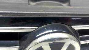 Radiator grille with badge VW Passat b8 16-19 USA R-Line, under radar and cruise control, sand
