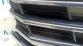 Radiator grille with badge VW Passat b8 16-19 USA R-Line, under radar and cruise control, sand