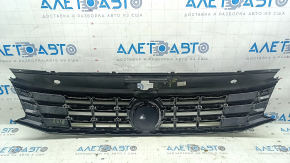 Radiator grille with badge VW Passat b8 16-19 USA R-Line, under radar and cruise control, sand
