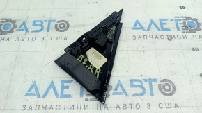 VW Passat B8 16-19 USA rear right door triangle, glossy black, spider web