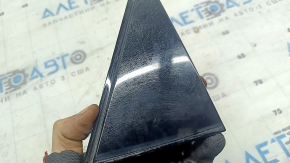VW Passat B8 16-19 USA rear right door triangle, glossy black, spider web