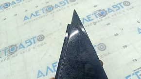 VW Passat B8 16-19 USA rear right door triangle, glossy black, spider web