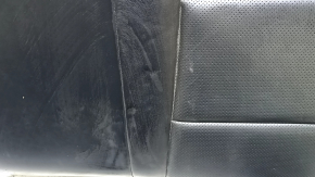 Rear seat cushion, 2nd row, left, Infiniti QX50 19-21, black leather, wrinkled