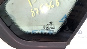 Rear right window, fixed glass, VW Passat b8 16-19 USA, matte black, scratches