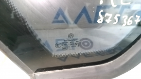 Rear left window, blind glass, VW Passat b8 16-19 USA, matte black, scratches