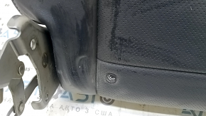 Backrest of the rear row of seats, 2nd row, left, Infiniti QX50 19-21, black leather, with a seat belt, dry-cleanable, wrinkled