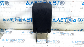 Headrest 3rd row rear left Nissan Pathfinder 13-16 black leather, wrinkled