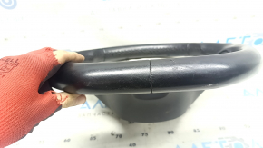 Naked steering wheel VW Passat b8 16-19 USA leather black, without trim and buttons, needs cleaning, scratches