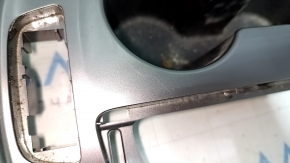 Chevrolet Malibu 16-25 center console cup holder trim, gray, scratches, no button or indicator