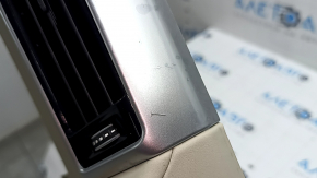 BMW 7 G11 G12 16-22 black and beige center pillar trim, tear