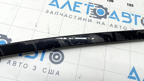 Upper front left door molding for BMW 7 G11 G12 16-22, gloss black, glued on
