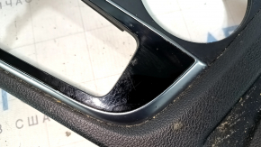 Hyundai Sonata 18-19 center console cup holder trim, scratches, needs cleaning