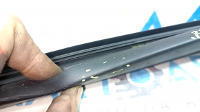 Upper rear left door molding VW Passat b8 16-19 USA matte with glass seal, tear