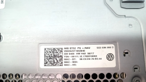 Monitor, display, navigation VW Passat b8 16-19 USA with 8 buttons, air leak under the glass, scratches