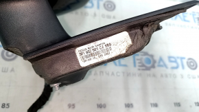 Left side mirror assembly for VW Passat b8 16-19 USA, 10+2 pins, turn signal, BSM, heated, black LC9X, sand, scratches, chips