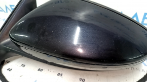 Left side mirror assembly for VW Passat b8 16-19 USA, 10+2 pins, turn signal, BSM, heated, black LC9X, sand, scratches, chips
