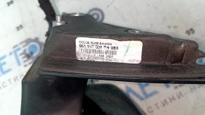 Right side mirror assembly for VW Passat B8 16-19 USA, 10+2 pins, turn signal, BSM, heated, black LC9X, sand, scratches