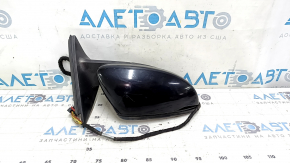Right side mirror assembly for VW Passat B8 16-19 USA, 10+2 pins, turn signal, BSM, heated, black LC9X, sand, scratches