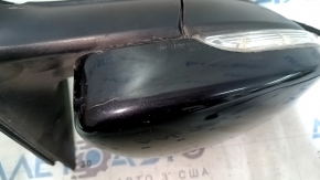 Right side mirror assembly for VW Passat B8 16-19 USA, 10+2 pins, turn signal, BSM, heated, black LC9X, sand, scratches