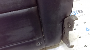 Backrest of the rear row of seats, 2nd row, right, Infiniti QX50 19-21, black leather, wrinkled