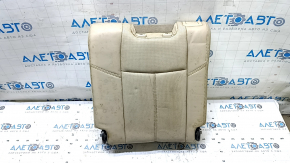 Rear seat backrest, 3rd row, left, Nissan Pathfinder 13-16, beige leather, dry-cleanable, wrinkled