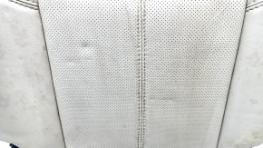 Rear seat backrest, 3rd row, left, Nissan Pathfinder 13-16, beige leather, dry-cleanable, wrinkled