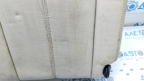 Rear seat backrest, 3rd row, left, Nissan Pathfinder 13-16, beige leather, dry-cleanable, wrinkled