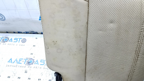 Rear seat backrest, 3rd row, left, Nissan Pathfinder 13-16, beige leather, dry-cleanable, wrinkled