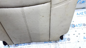 Backrest of the rear row of seats, 3rd row, right, Nissan Pathfinder 13-16, beige leather, dry-cleanable, wrinkled