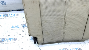 Backrest of the rear row of seats, 3rd row, right, Nissan Pathfinder 13-16, beige leather, dry-cleanable, wrinkled