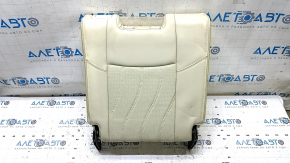 Backrest of the rear row of seats, 3rd row, right, Infiniti JX35 QX60 13-15, black leather, perforated, wrinkled