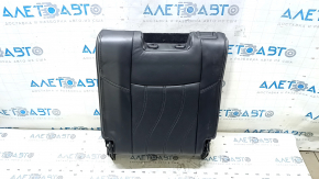 Backrest of the rear row of seats, 3rd row, right, Infiniti JX35 QX60 13-15, black leather, perforated, wrinkled