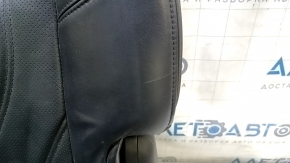 Rear seats, 2nd row, left, Infiniti JX35 QX60 13-13, black leather, with belt, with armrest, dented, scratches