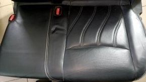 Rear seats, 2nd row, left, Infiniti JX35 QX60 13-13, black leather, with belt, with armrest, dented, scratches